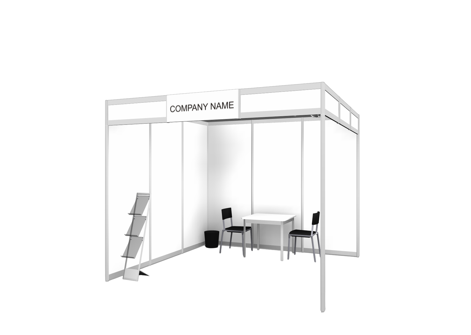 Spesifikasi booth 3 × 3 m